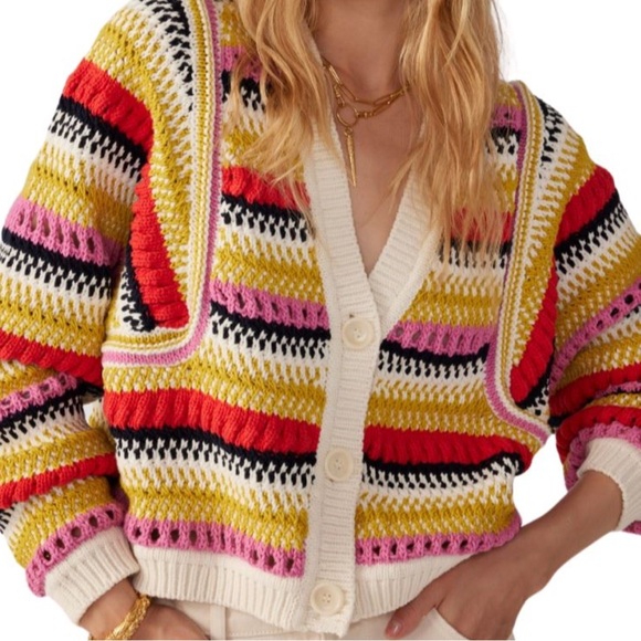 ba&sh Multicolor Striped Cardigan - Picture 4 of 15